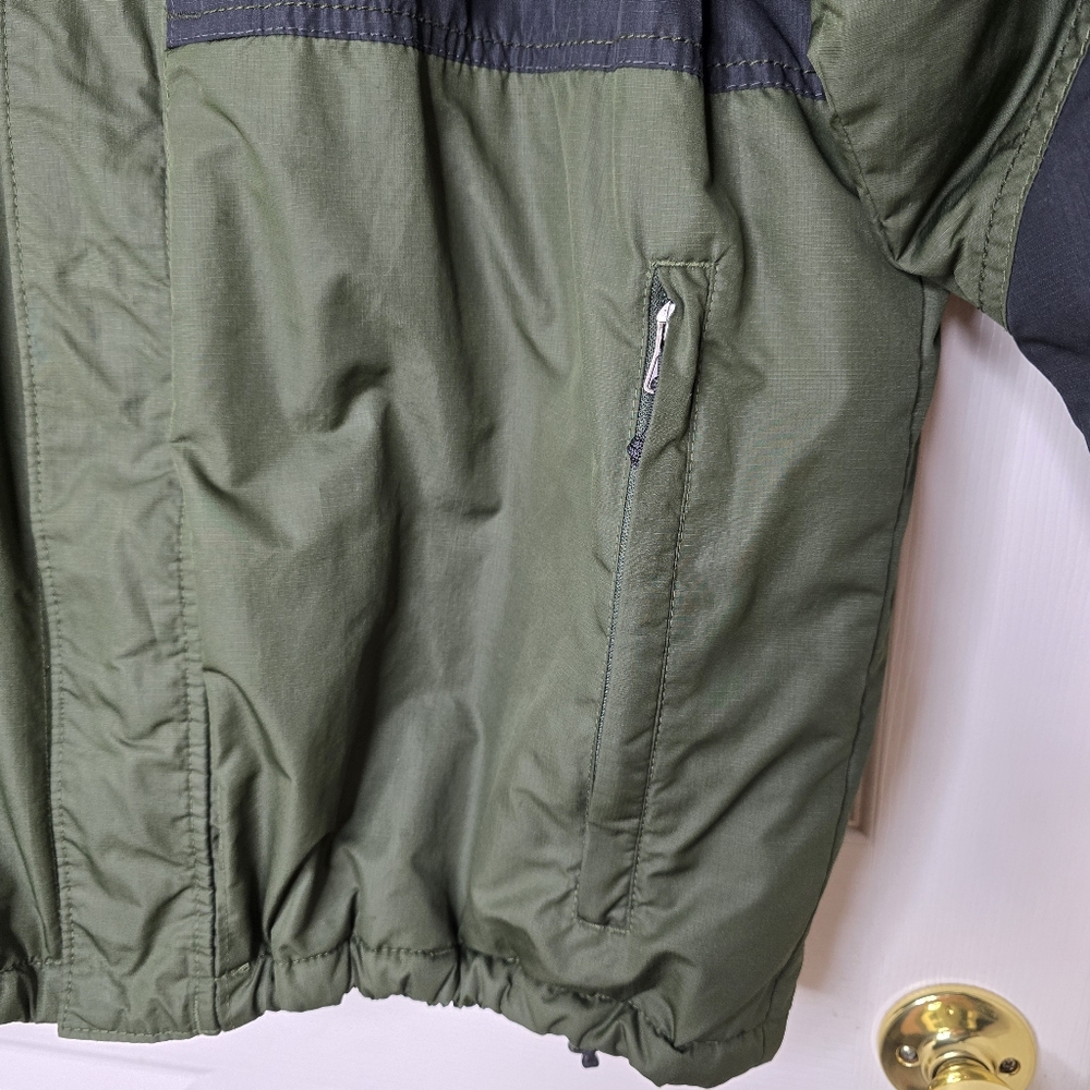 Green black zip front coat Columbia Mens L - Picture 9 of 16